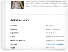 Aggiungi il tuo profilo