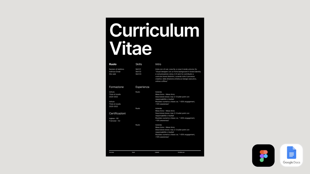 CV template